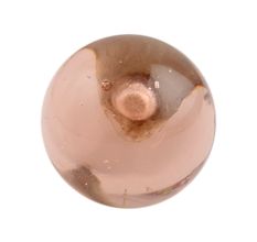 Peach Pink Round Glass Drawer Knob Online